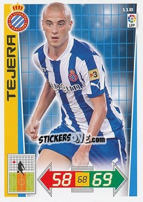 Sticker Tejera - Liga BBVA 2012-2013. Adrenalyn XL n. 118 - Panini