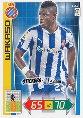 Sticker Wakaso - Liga BBVA 2012-2013. Adrenalyn XL n. 121 - Panini