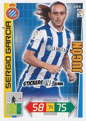Sticker Sergio García - Liga BBVA 2012-2013. Adrenalyn XL n. 123 - Panini