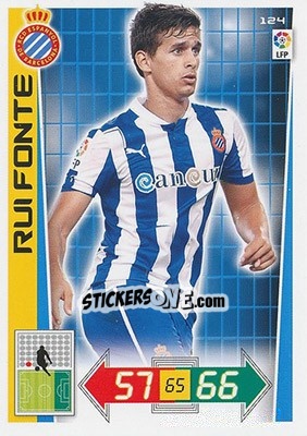 Cromo Rui Fonte - Liga BBVA 2012-2013. Adrenalyn XL n. 124 - Panini