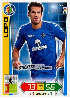 Sticker Lopo - Liga BBVA 2012-2013. Adrenalyn XL n. 130 - Panini