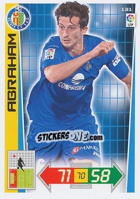 Sticker Abraham - Liga BBVA 2012-2013. Adrenalyn XL n. 131 - Panini