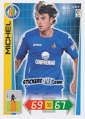 Sticker Michel - Liga BBVA 2012-2013. Adrenalyn XL n. 134 - Panini