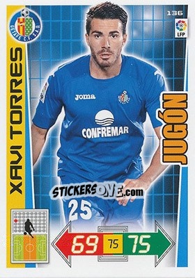 Sticker Xavi Torres - Liga BBVA 2012-2013. Adrenalyn XL n. 136 - Panini