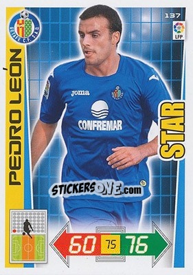 Cromo Pedro León - Liga BBVA 2012-2013. Adrenalyn XL - Panini