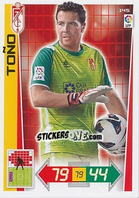 Sticker Toño - Liga BBVA 2012-2013. Adrenalyn XL n. 145 - Panini