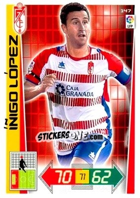 Sticker Íñigo López - Liga BBVA 2012-2013. Adrenalyn XL n. 147 - Panini