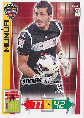Sticker Munúa - Liga BBVA 2012-2013. Adrenalyn XL n. 163 - Panini