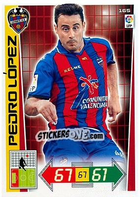 Sticker Pedro López - Liga BBVA 2012-2013. Adrenalyn XL n. 165 - Panini