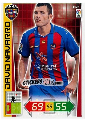 Sticker David Navarro - Liga BBVA 2012-2013. Adrenalyn XL - Panini