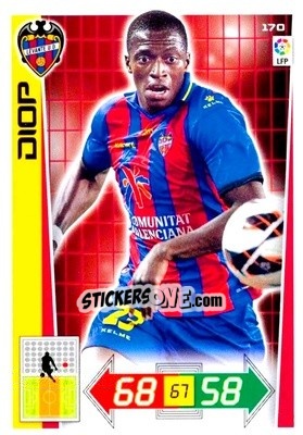 Sticker Diop - Liga BBVA 2012-2013. Adrenalyn XL n. 170 - Panini