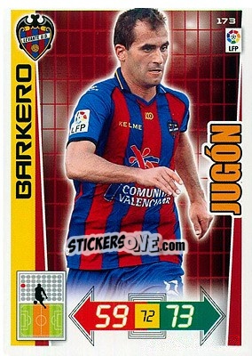 Sticker Barkero - Liga BBVA 2012-2013. Adrenalyn XL n. 173 - Panini
