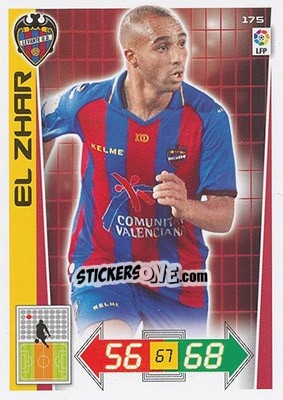 Sticker El Zhar - Liga BBVA 2012-2013. Adrenalyn XL n. 175 - Panini