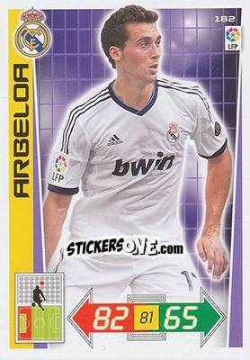 Sticker Arbeloa - Liga BBVA 2012-2013. Adrenalyn XL n. 182 - Panini