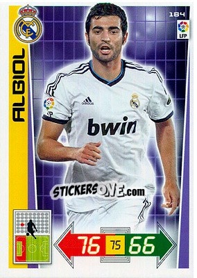 Sticker Albiol - Liga BBVA 2012-2013. Adrenalyn XL n. 184 - Panini