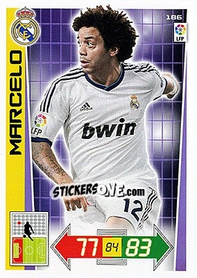 Sticker Marcelo - Liga BBVA 2012-2013. Adrenalyn XL n. 186 - Panini