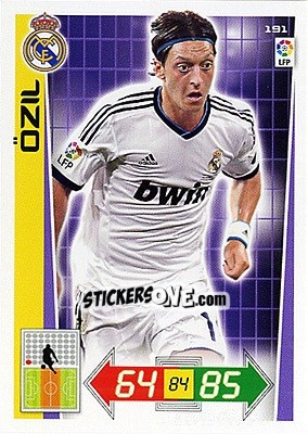 Sticker Özil - Liga BBVA 2012-2013. Adrenalyn XL n. 191 - Panini