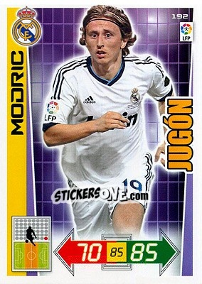 Sticker Modric - Liga BBVA 2012-2013. Adrenalyn XL n. 192 - Panini