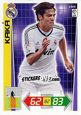 Sticker Kaká - Liga BBVA 2012-2013. Adrenalyn XL n. 193 - Panini
