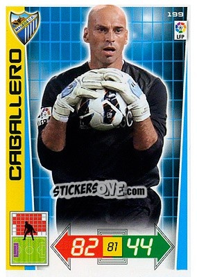 Sticker Willy Caballero - Liga BBVA 2012-2013. Adrenalyn XL n. 199 - Panini