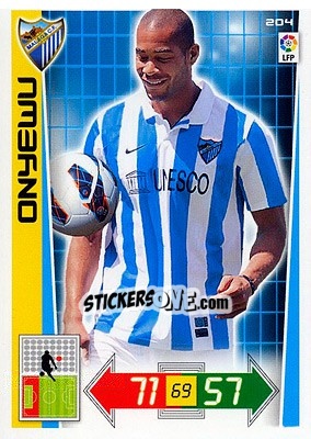 Sticker Onyewu - Liga BBVA 2012-2013. Adrenalyn XL n. 204 - Panini