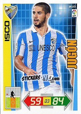 Cromo Isco - Liga BBVA 2012-2013. Adrenalyn XL - Panini