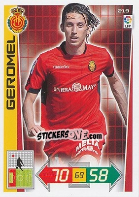 Sticker Geromel - Liga BBVA 2012-2013. Adrenalyn XL n. 219 - Panini