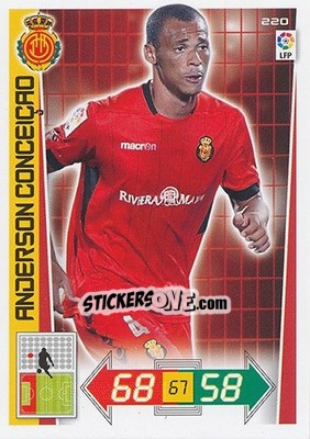 Sticker Anderson Conceiçao - Liga BBVA 2012-2013. Adrenalyn XL n. 220 - Panini