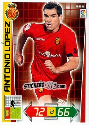 Cromo Antonio López - Liga BBVA 2012-2013. Adrenalyn XL - Panini