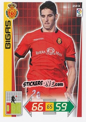 Sticker Bigas - Liga BBVA 2012-2013. Adrenalyn XL n. 223 - Panini