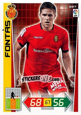 Sticker Fontás - Liga BBVA 2012-2013. Adrenalyn XL n. 227 - Panini