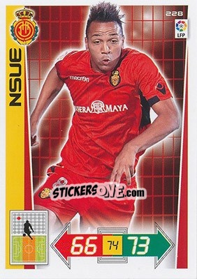 Sticker Nsue - Liga BBVA 2012-2013. Adrenalyn XL n. 228 - Panini