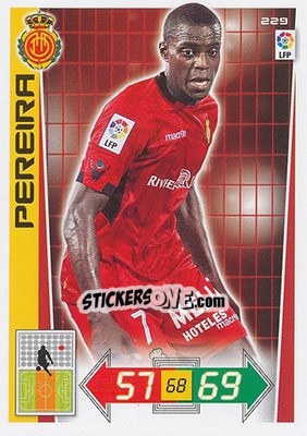 Sticker Pereira - Liga BBVA 2012-2013. Adrenalyn XL n. 229 - Panini