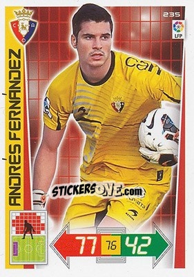 Cromo Andrés Fernández - Liga BBVA 2012-2013. Adrenalyn XL - Panini