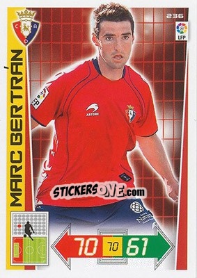 Sticker Marc Bertrán - Liga BBVA 2012-2013. Adrenalyn XL n. 236 - Panini