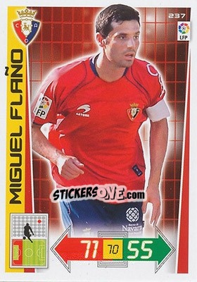 Sticker Miguel Flaño - Liga BBVA 2012-2013. Adrenalyn XL n. 237 - Panini