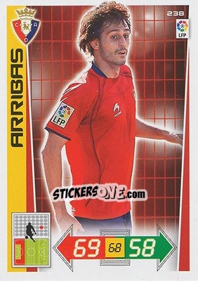 Sticker Arribas - Liga BBVA 2012-2013. Adrenalyn XL n. 238 - Panini
