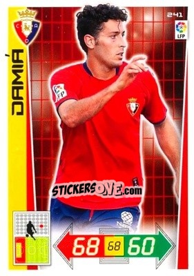 Sticker Damiá - Liga BBVA 2012-2013. Adrenalyn XL n. 241 - Panini