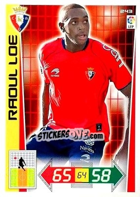 Sticker Raoul Loe - Liga BBVA 2012-2013. Adrenalyn XL n. 243 - Panini