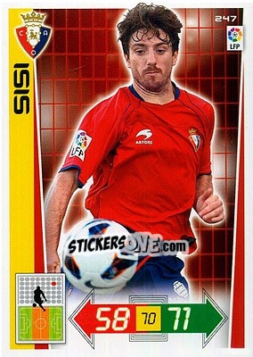 Sticker Sisi - Liga BBVA 2012-2013. Adrenalyn XL n. 247 - Panini