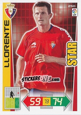 Cromo Joseba Llorente - Liga BBVA 2012-2013. Adrenalyn XL - Panini