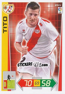 Sticker Tito - Liga BBVA 2012-2013. Adrenalyn XL n. 254 - Panini