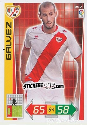 Sticker Gálvez - Liga BBVA 2012-2013. Adrenalyn XL n. 257 - Panini