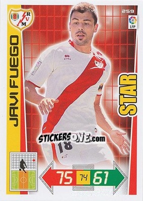 Sticker Javi Fuego - Liga BBVA 2012-2013. Adrenalyn XL n. 259 - Panini