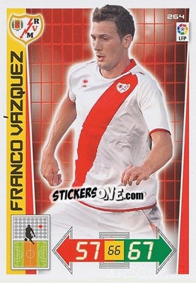 Sticker Franco Vazquez - Liga BBVA 2012-2013. Adrenalyn XL n. 264 - Panini