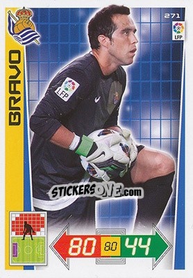 Sticker Claudio Bravo - Liga BBVA 2012-2013. Adrenalyn XL n. 271 - Panini