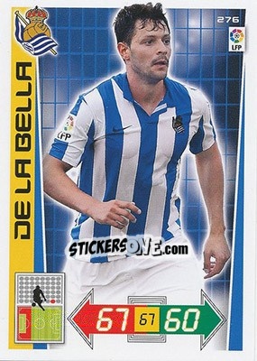 Sticker De La Bella - Liga BBVA 2012-2013. Adrenalyn XL n. 276 - Panini