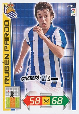 Cromo Rubén Pardo - Liga BBVA 2012-2013. Adrenalyn XL n. 281 - Panini