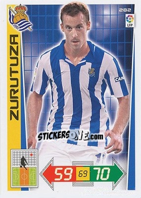 Sticker Zurutuza - Liga BBVA 2012-2013. Adrenalyn XL n. 282 - Panini