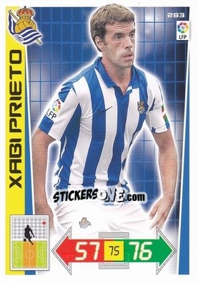 Sticker Xabi Prieto - Liga BBVA 2012-2013. Adrenalyn XL n. 283 - Panini